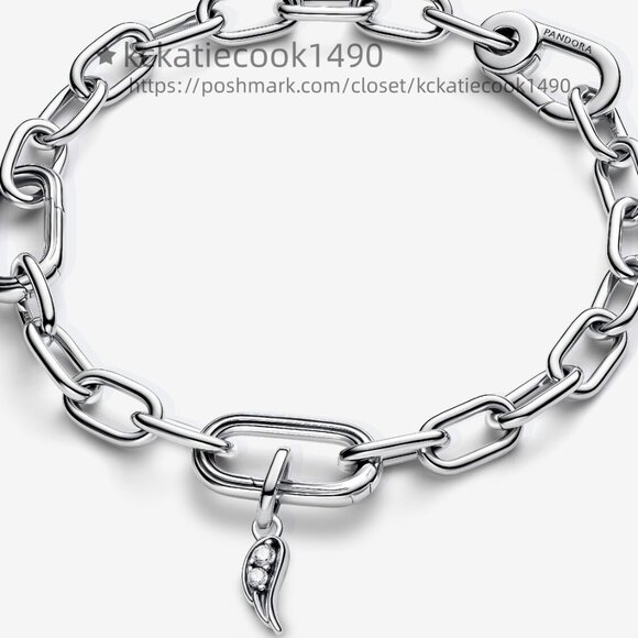 Pandora ME Sparkling Angel Wing Mini Dangle Charm - Picture 3 of 5